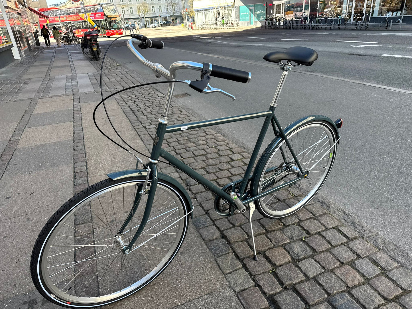 Neptun Retro Herrecykel – Mørke Grøn / 3 gear Shimano