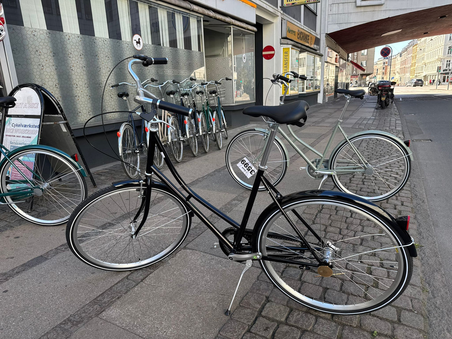 Neptun Retro damecykel – Sort / 3 gear Shimano