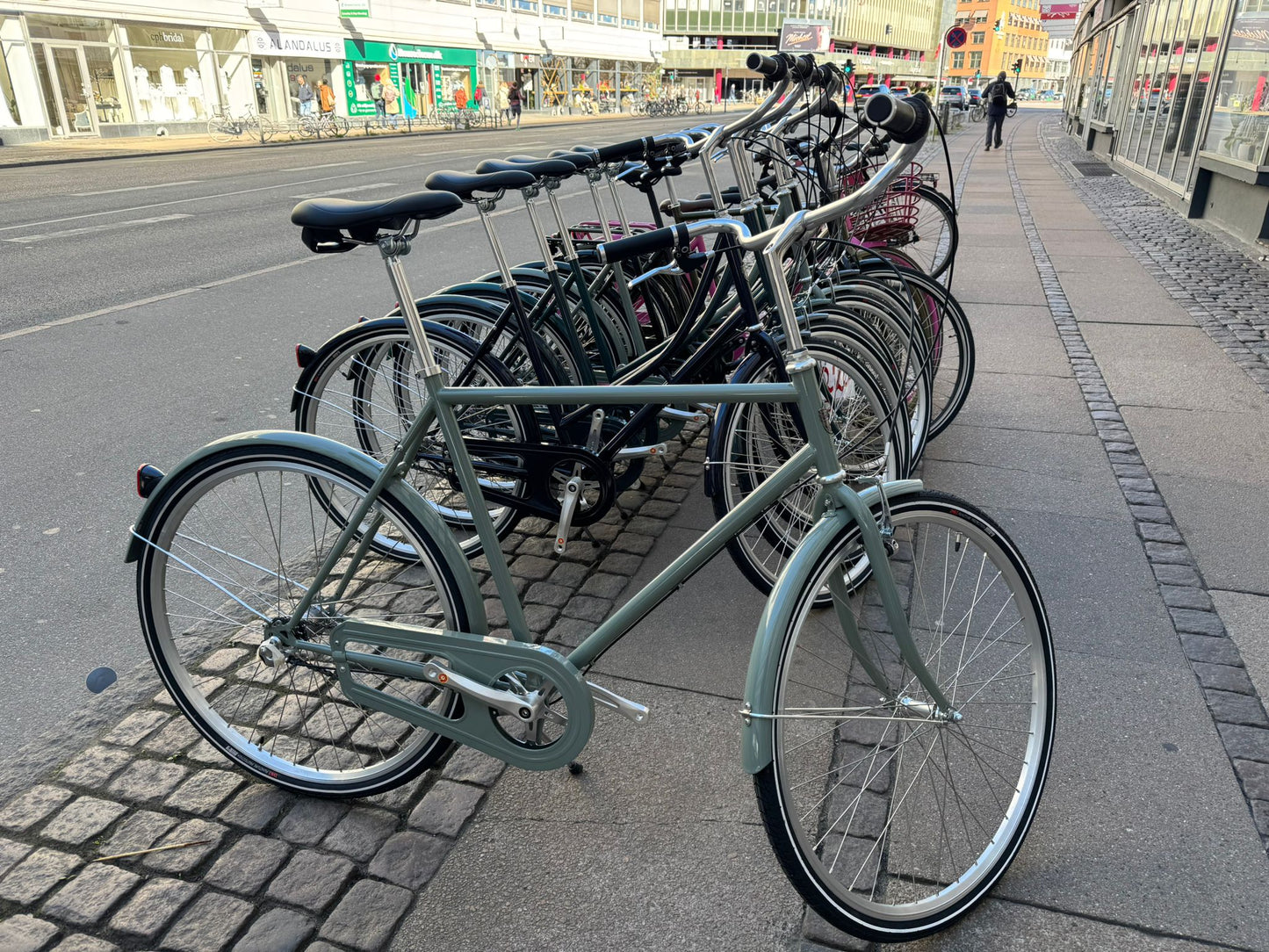 Neptun Retro Herrecykel – Matt Grøn / 3 gear Shimano
