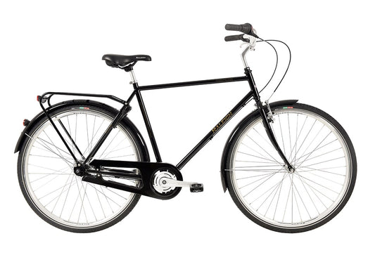 Ebsen Habana Prestige Herrecykel - 7 Shimano Gear, Sort Retro Design