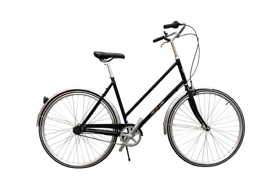 Falcon Sort Damecykel - Klassisk Bycykel 3 Gear