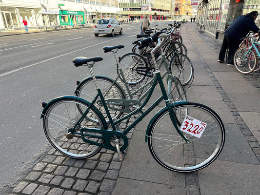 Neptun Retro damecykel – Mørke Grøn / 3 gear Shimano